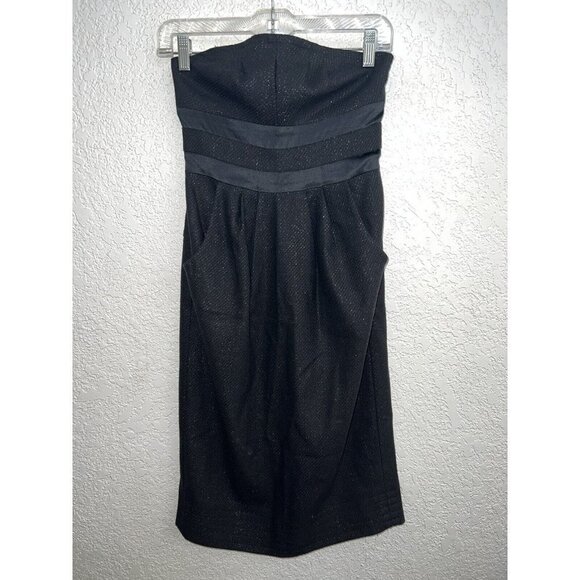 Diane Von Furstenberg Dresses & Skirts - DIANE Von Furstenberg Strapless Dress With Pockets Pleats Side Zip Size 4 (O)
